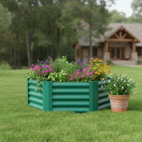 Steel Hexagon Planter Box