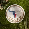 Texas Proud Stepping Stone - Texas Longhorn Flag | Handcrafted Home Decor