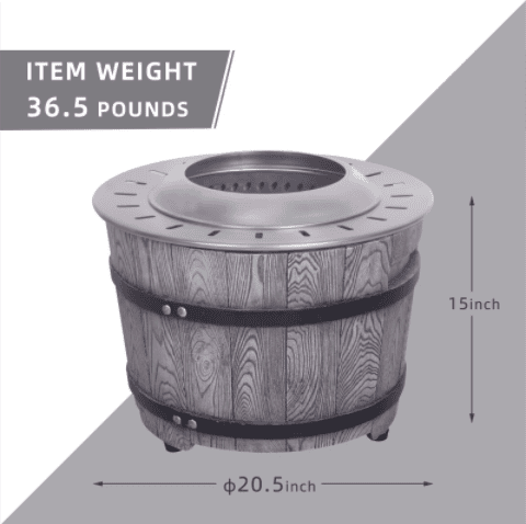 Smokeless Fire Pit Fueled By Wood Pelletsbrancheswood With A Woody Appearance Smokeless Fire Pit Fueled By Wood Pelletsbrancheswood With A Woody Appearance