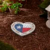 Texas Proud Stepping Stone - Don't Mess with Texas Heart Flag | Decorative Garden Flag for Texas Pride