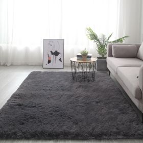 Plush Girl's Room With Tatami Mats Beside The Bed (Option: Dark Grey1-60X90CM)