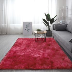 Plush Girl's Room With Tatami Mats Beside The Bed (Option: Wine Red-120x200cm)