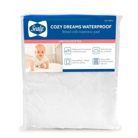 Waterproof Quilted Fitted Crib & Toddler Mattress Pad Hypoallergenic, Quilted, All Around Elastic (Option: QueenSize)