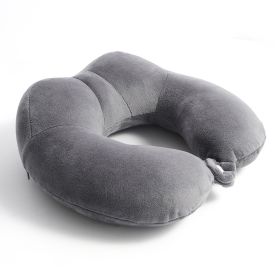 U-shape Pillow Pp Cotton Memory Foam (Option: Dark Gray Memory Foam-U Pillow)