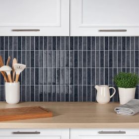 10pcs Slate Gray Self-Adhesive Tiles 12x12 Inch Industrial Style 3D Self-Adhesive Backsplash Wall Tiles Waterproof Heat Ret Wall Tiles, Suitable (Option: 1)