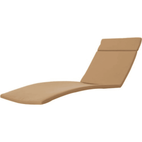 Two Salem Outdoor Lounge Chair Cushions, Lounge Chair Not Included. (Option: Caramel)