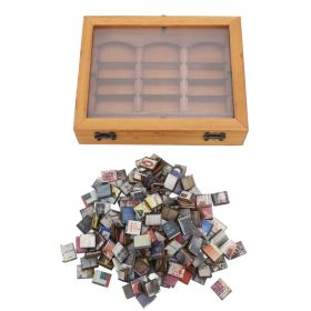 Miniature Book Boxes Display Case Cabinet Anxiety Relief Books Shaking Bookshelf Toy For Living Room Desk Ornament Bookshelf + Mini Books (Option: Default)