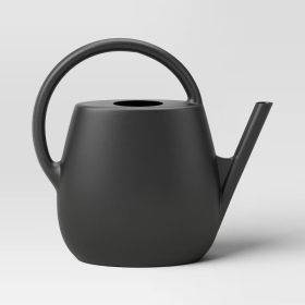 1 Gallon Plastic Watering Can, Black – Durable Long Spout Watering Can For Indoor & Outdoor Garden Plants (Option: Black)